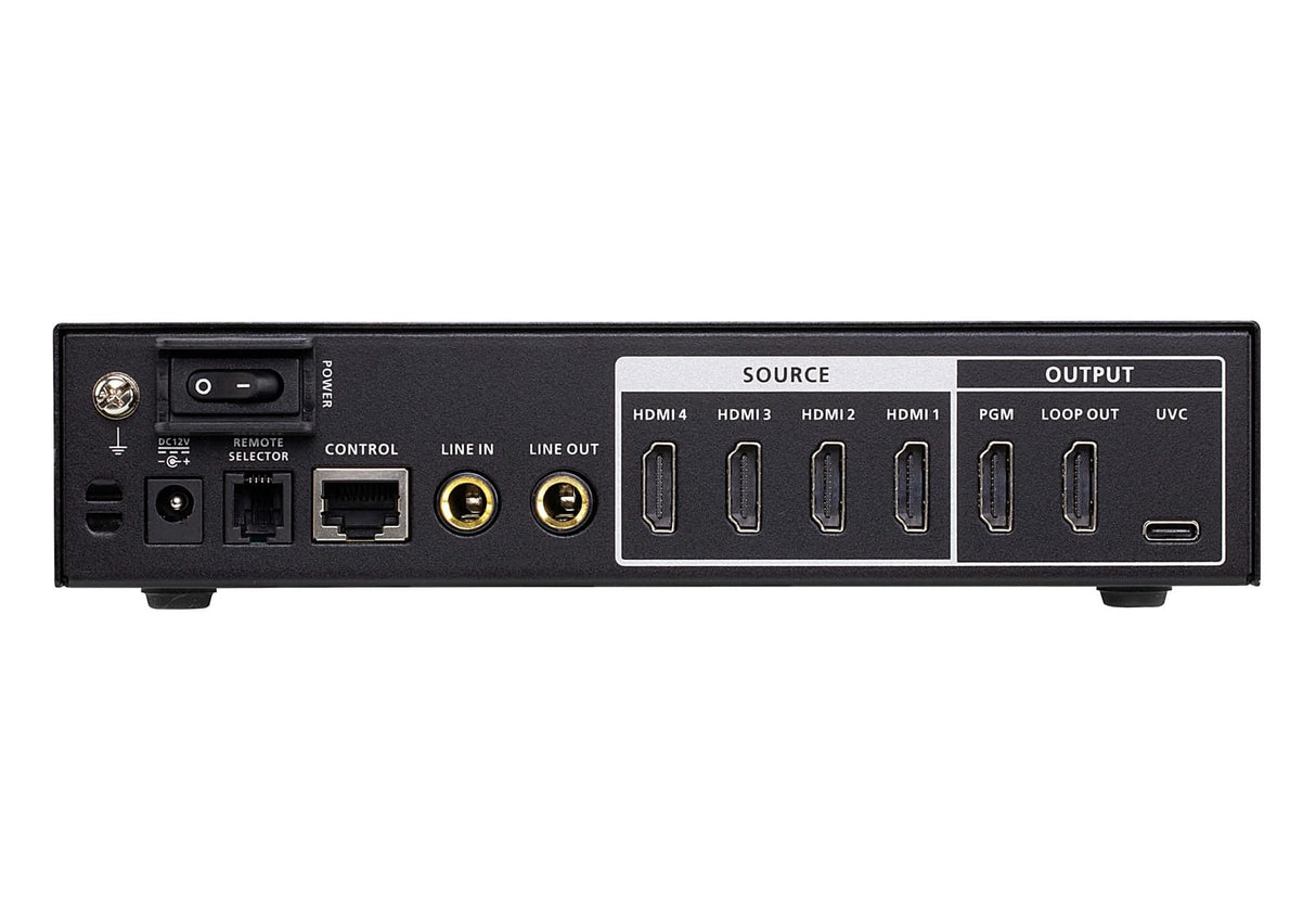 Aten Camlive Pro 4k 4-Input Hdmi To Usb Video Switcher (uc3430)
