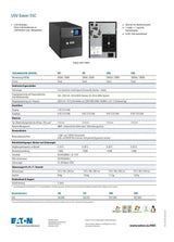 Eaton SAI 5SC 750I Torre - Sistema de alimentación ininterrumpida interactivo - 5SC750I - 750VA (6 salidas schuko) - Regulación de voltaje (AVR), Pantalla e interfaz USB (cable USB incluido), Negro