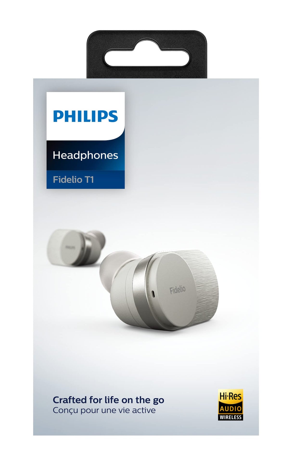 PHILIPS Fidelio T1 WT/00 Auriculares Pro Plus Con Cancelación de Ruido, Inalámbricos Para Adultos, Con Micrófono y Control Táctil, Bluetooth Multipunto, 48 Horas de Tiempo