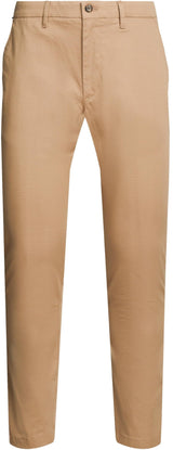 Tommy Hilfiger Pantalones Chino Hombre Bleecker Printed Structure Slim Fit, Beige (Safari Canvas), 34W/32L
