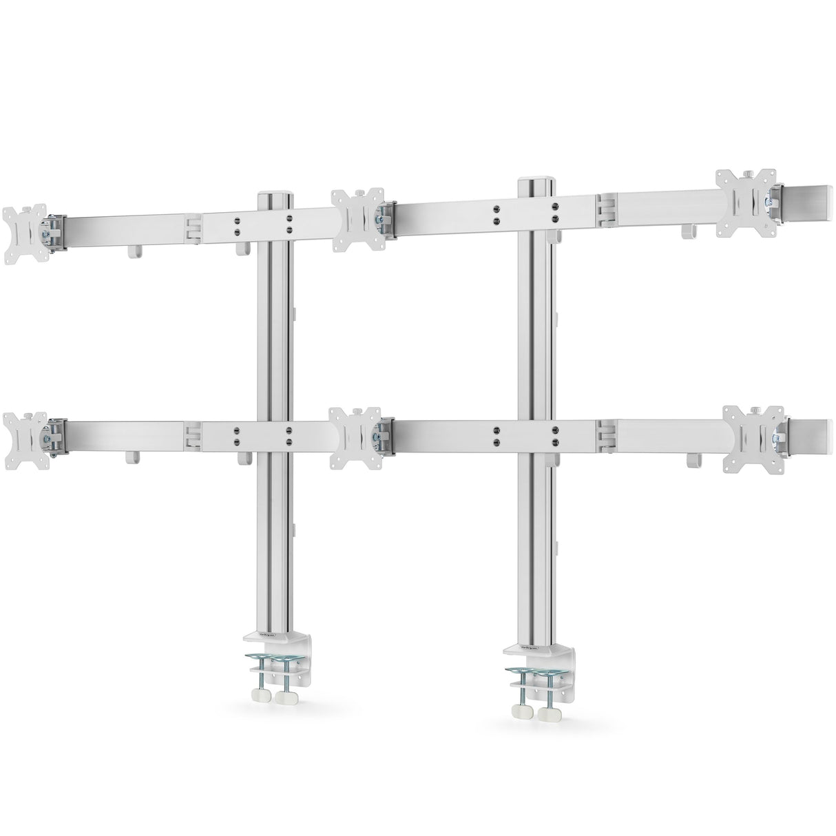 StarTech.com Brazo Soporte de Sobremesa con Travesaño para 6 Monitores - Soporte VESA para Pantallas de 32" - 8kg Cada Una