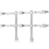 StarTech.com Brazo Soporte de Sobremesa con Travesaño para 6 Monitores - Soporte VESA para Pantallas de 32" - 8kg Cada Una