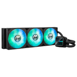 ASUS Prime LC 360 ARGB, Refrigerador líquido para CPU Todo en uno con Zona de Contacto con la CPU y Canales con Aletas, Bloque de Agua con Lentes de Espejo Infinito y Ventiladores ARGB