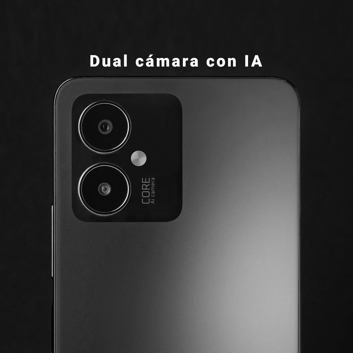 SPC Discovery 2 SE – Smartphone de 4+64GB con Pantalla de 6.5” HD+, NFC, desbloqueo Facial y por Huella, 4G, Doble cámara 13+2MP, batería 4500 mAh con Carga inversa y Android 13 – Color Dark Matter
