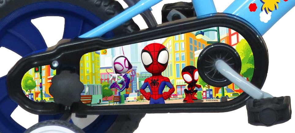 albri Bicicletta Pollici Di Bicicleta de 12 Pulgadas de Spidey, Bebés niños, Multicolor