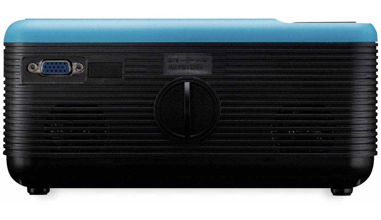 Lenco LPJ-500 - Proyector Bluetooth (2800 lúmenes, 30.000 horas de vida útil, Full HD, Bluetooth 5.0, 2 entradas HDMI, USB, puerto SD, AV-in, VGA, color azul)