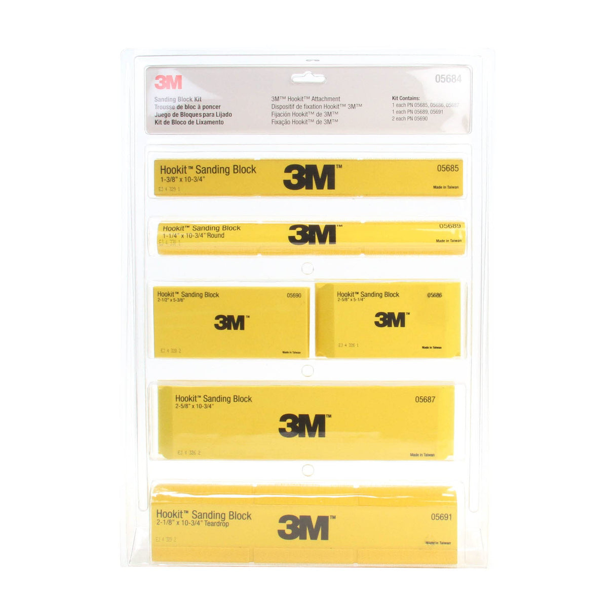 3M (5684) Hookit Sanding Block Kit by 3M