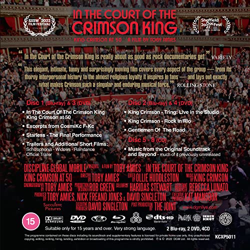 In The Court Of The Crimson King - King Crimson At 50 (4CD + 2DVD + 2BluRay) [Region Free] [Blu-ray]