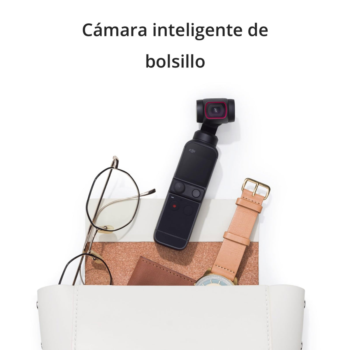 DJI Pocket 2 Combo - Cámara 4K con Estabilización en 3 Ejes, Vlog, Video UHD, Foto de Resolución de 64 MP, 1/1.7” CMOS, HDR, Reducción del Ruido, Timelapse, Slow Motion, Sin Tarjeta, Sin Extensor Rod