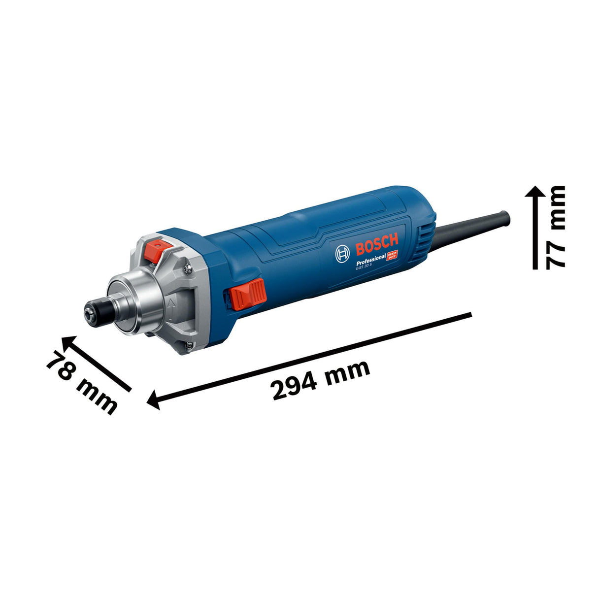 Bosch Professional amoladora angular con cable GGS 30 S (incl. llave)
