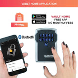 Master Lock Caja fuerte para Llaves [BLUETOOTH] [Montaje mural] - 5441EURD - Caja de seguridad Negro