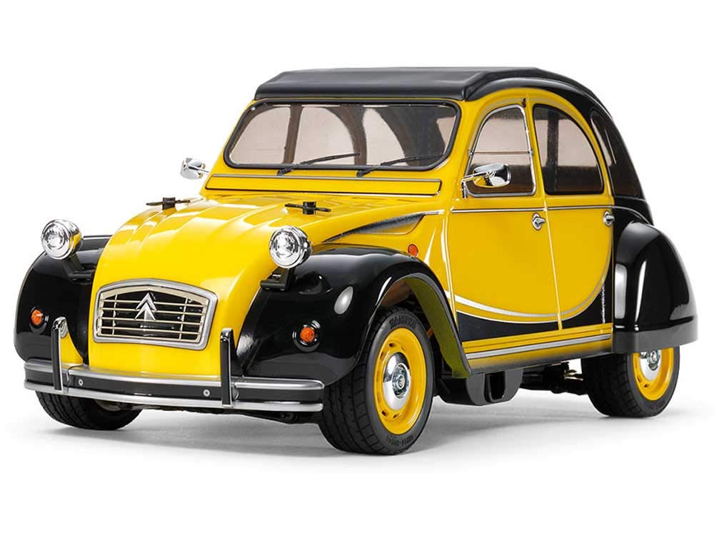TAMIYA 58655-Coche teledirigido Citroen 2CV Charleston M-05 (Escala 1:10), Color Plateado (58655)