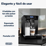 De'Longhi Eletta Cappuccino, Máquina Automática de Café en Grano, Espresso, Cafetera, ECAM46.860.B, Negro