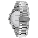 Tommy Hilfiger Reloj Analógico de Cuarzo Multifunción para Hombre con Correa de Acero Inoxidable Plateada - 1791794