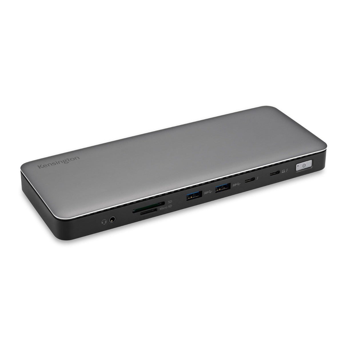 Kensington K34111EU - Adaptador AD2010T4 Multipuerto Thunderbolt 4, Doble Monitor 8K/4K, Lector de Tarjetas Micro SD, 96W, 2x HDMI, Ethernet, USB-C 3.2 y 4x USB-A