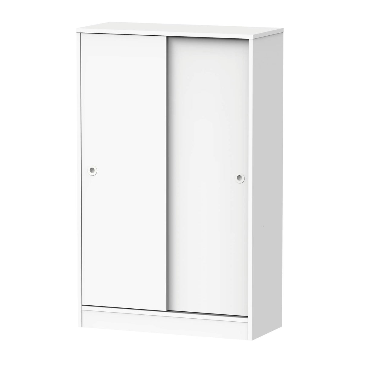 MUEBLES PITARCH | Armario Auxiliar Multiusos bajo Puertas Correderas para Limpieza, cocinas, galerías, despachos 120x74x33cm (Alto x Ancho x Fondo), Blanco, Colección Tibet