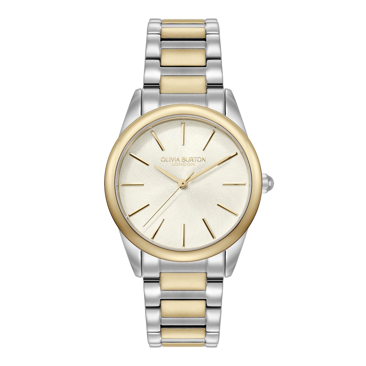 Olivia Burton Reloj con Movimiento de Cuarzo de Tres Manecillas para Mujer Colección Intensity con Correa de Acero Inoxidable Bicolor - 24000239