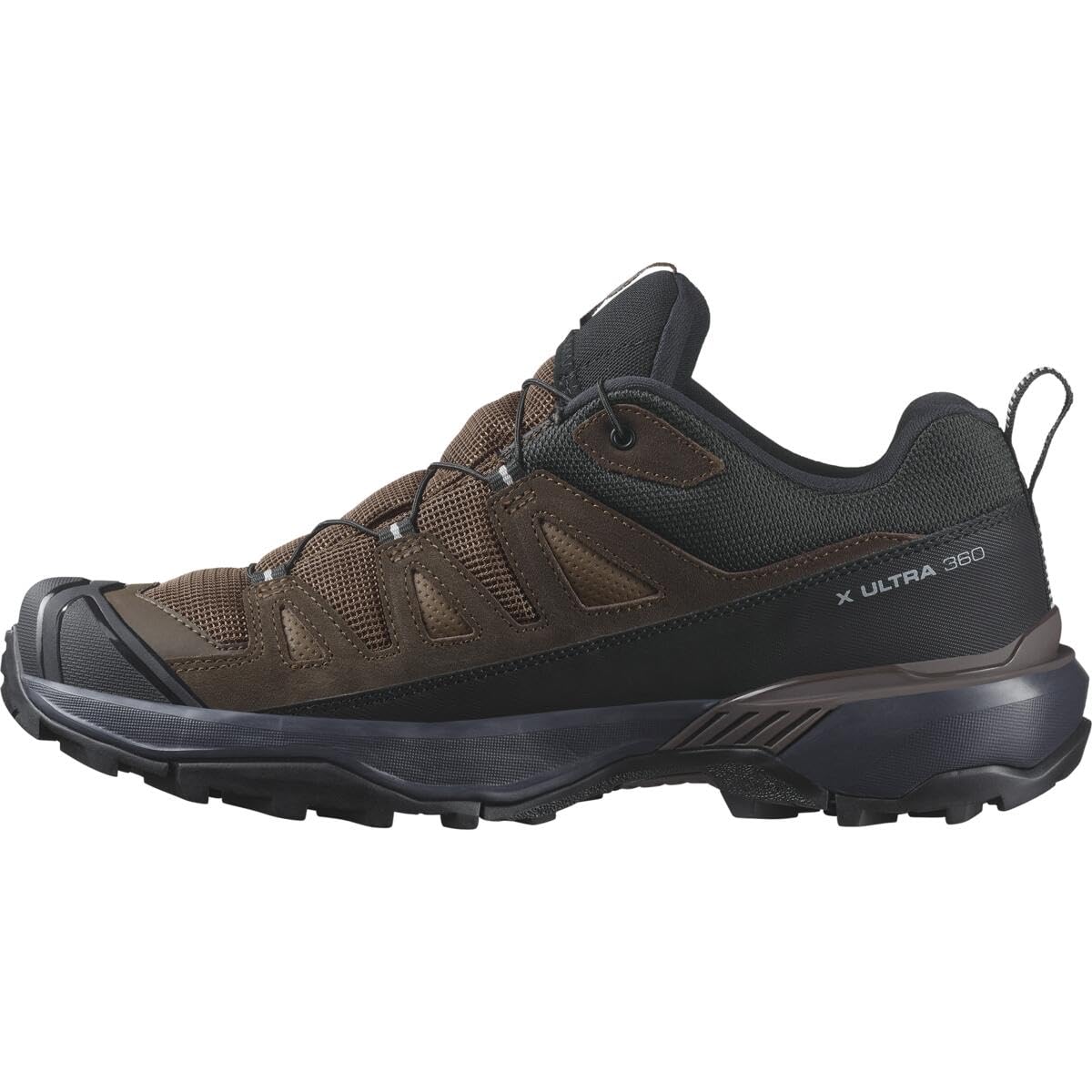 Salomon X ULTRA 360 LEATHER GORE-TEX, Zapatos de senderismo para Hombre, Dark Earth Delicioso Sharkskin, 43 1/3 EU
