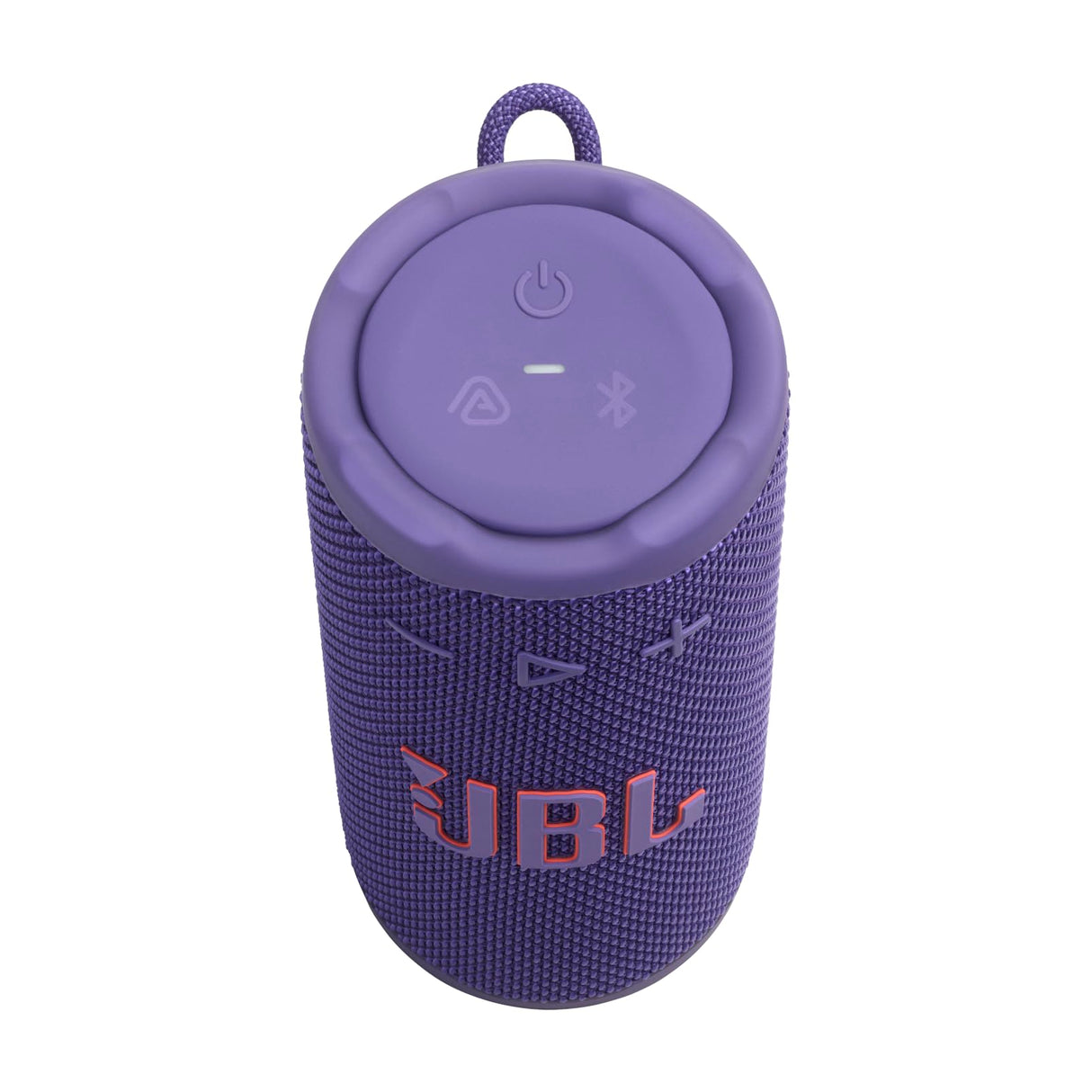 JBL Grip, Altavoz Bluetooth Compacto, Sonido JBL Pro, AI Sound Boost, Resistencia al Agua IP68, luz Ambiental, autonomía de 14 h, conexión Multi-Altavoz Auracast, aplicación JBL Portable, Violeta