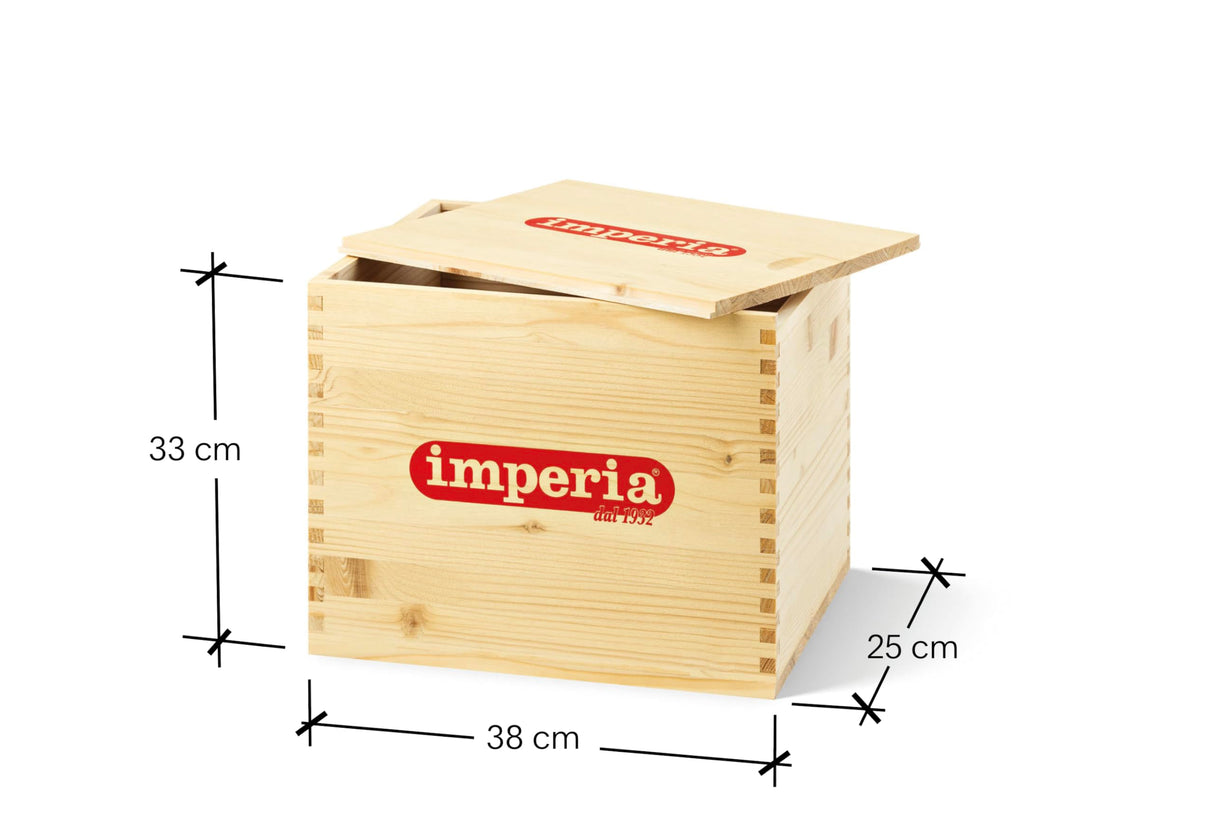 Imperia IPasta Línea Gourmet. Máquina para pasta rugosa. 100% Made in Italy. Máquina de pasta fresca en acero. Laminadora crea láminas rugosas y porosa, lasagnette y fettuccine. (Plata)