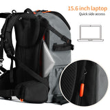 K&F Concept Mochila para Cámara, Mochila Fotográfica Profesional, 32L Mochila Fotografia Multifuncional Bolsa para Cámara Impermeable Resistente, Compartimento para Portátil de 15.6 Pulgadas
