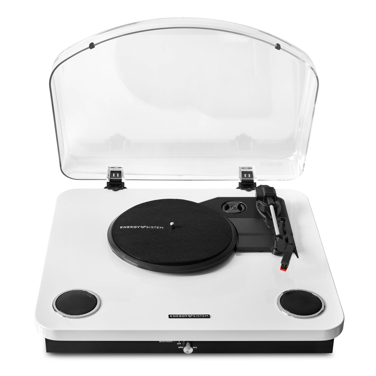 Energy Sistem Blackspin – Tocadiscos (10W, vinilos, RCA, Puerto USB, Bluetooth, Bluetooth out) (White)