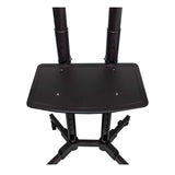 UNYKAch Soporte TV Móvil con 2 Estantes y Altura Regulable para Pantallas Planas y Curvas de 32-75 Pulgadas (hasta 45 kg), VESA máx 600 x 400 mm