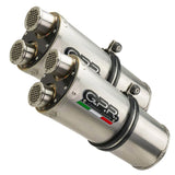 Escape Gpr Moto Guzzi Breva 750 2003/09 Par de escapes homologados Dual Inox