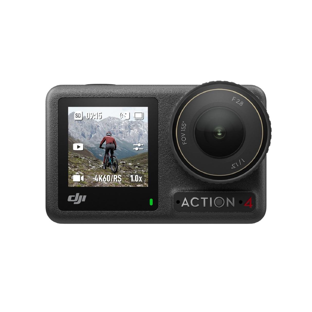 DJI Osmo Action 4 Pack Estándar: cámara de acción sumergible 4K/120 fps con un sensor de 1/1.3 pulgadas, gran rendimiento con poca luz, color D-Log M de 10 bits, batería duradera de 1770 mAh