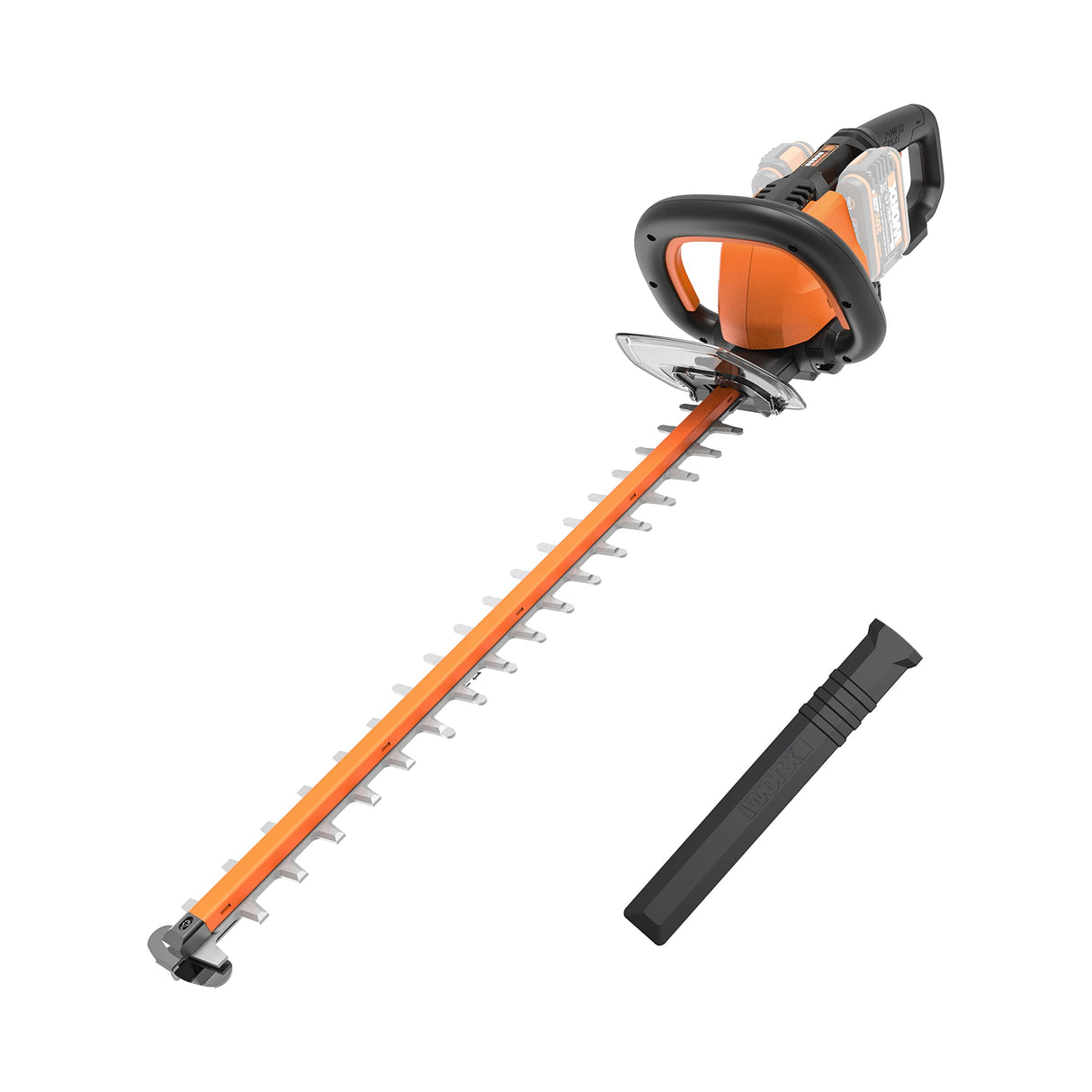 Cortasetos a batería 40V Máx. (2x20V) WORX | PowerShare | WG284E.9 | Peine Doble de 60 cm | Cabezal de Corte Giratorio 180 Grados | Mango Envolvente