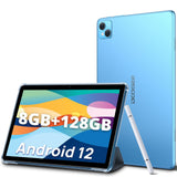 DOOGEE Tablet 10.1 Pulgadas, Tableta 15GB RAM 128GB ROM(1TB Expandible), Android 12 5G+2.4G WiFi |13MP+8MP |Pantalla HD IPS |8300mAh |Bluetooth 5.1| Bolígrafo Táctil Azul