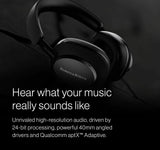 Bowers & Wilkins PX7 S2e - Auriculares inalámbricos con cancelación de Ruido con Qualcomm aptX Adaptable y Carga rápida, 30 Horas de reproducción y Seis micrófonos Integrados, Color Gris Nube