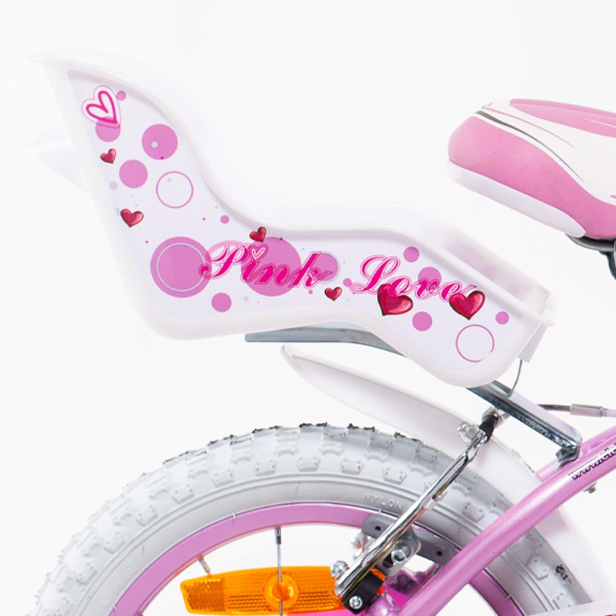 SCH Bici Pink Love Bicicleta niño, Rosa, 14" (35,5 cm)