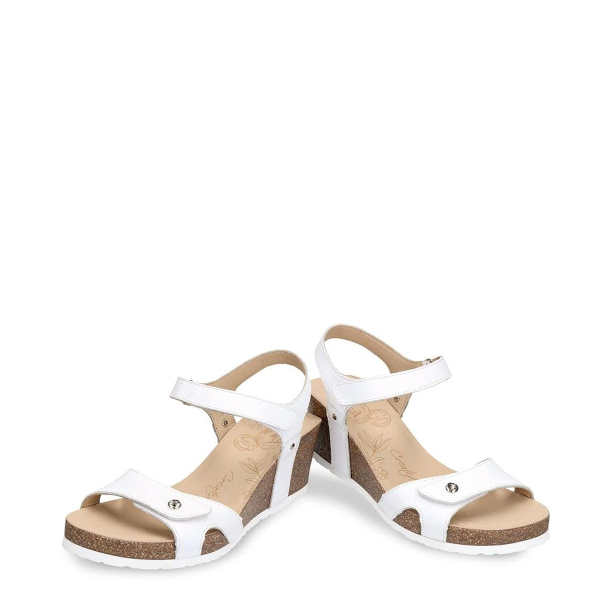 Panama Jack Julia Basics, Sandalia de cuña Mujer, Blanco B17, 38 EU
