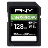 PNY Tarjeta de Memoria SD 128GB EliteX-Pro 90 Clase 10 U3 V90 UHS-II