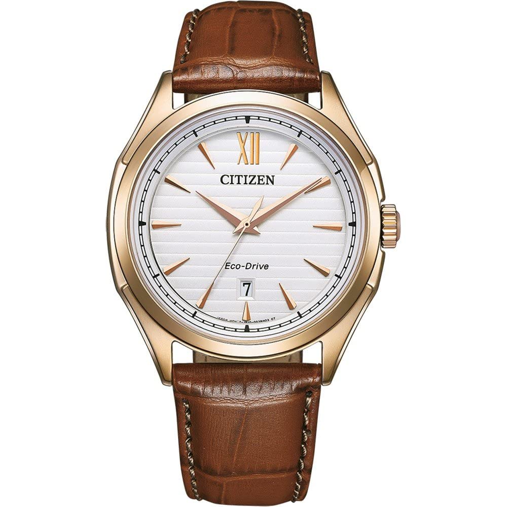 Citizen Reloj Analógico para Hombres de Cuarzo japonés con Correa en Cuero AW1753-10A