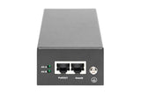 DIGITUS Ethernet PoE++ Inyector - Gigabit - IEEE 802.3bt - 85W presupuesto Power Over Ethernet - Detección automática de Dispositivos PoE - 100m de Alcance - Negro