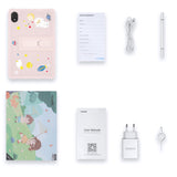 DOOGEE U10 Kid Tablet Infantil 10,1" Android 13,Tablet para niños Quad Core 9GB +128GB/TF 1To,Kids Space,Widevine L1, WiFi 6, BT 5.0, GPS,8MP+5MP,Material de Silicona alimentaria-Rosa