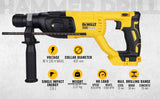 DEWALT DCH133N-XJ - Martillo perforador inalámbrico 18 V, con tecnología XR, SDS plus, potencia de 18V, 2.6J de energía de impacto, Vibración 6.6m/s², sin batería ni cargador
