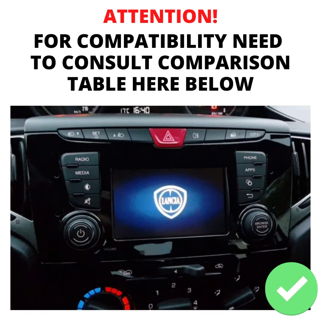 Autorradio de Ajuste Personalizado para Lancia Ypsilon Android GPS Bluetooth WiFi Dab USB Pantalla táctil Full HD 6,2" procesador de 8 núcleos y comandos de Voz