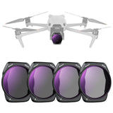 NEEWER Filtros ND/PL Set Compatible con dji Air 3S, Paquete de 4 ND8/PL, ND16/PL, ND32/PL, ND64/PL Polarizador Densidad Neutra Accesorios Lentes Drone Vidrio Óptico HD Multicapa Delgado, FL-A87