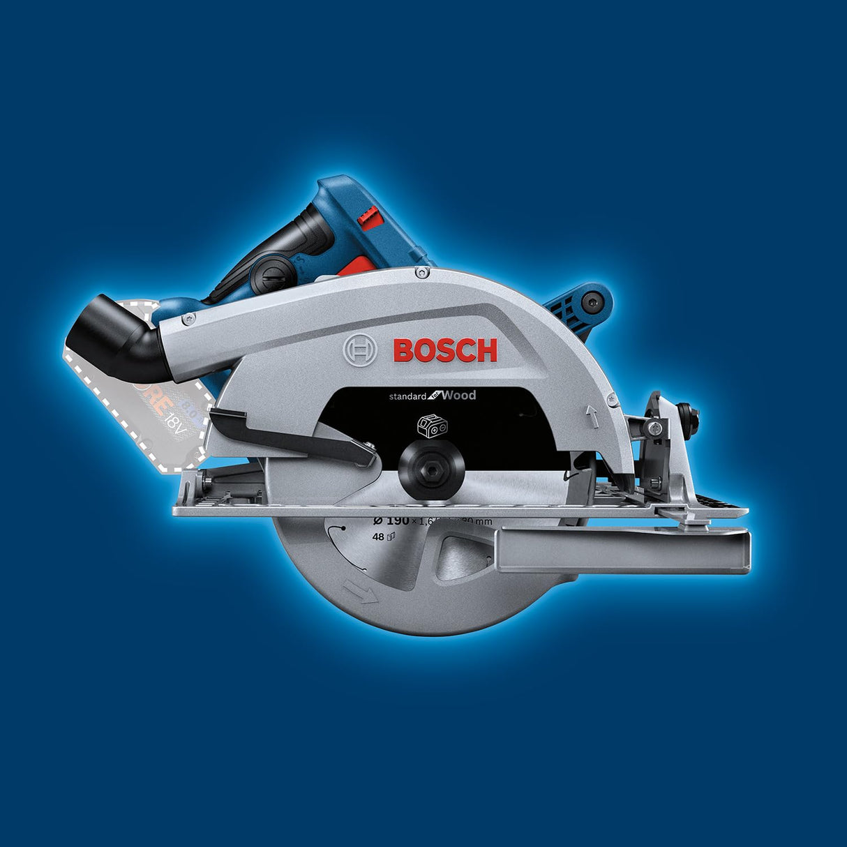Bosch Professional 18V System sierra circular a batería GKS 18V-68 (incl. 1x Guía Paralela)