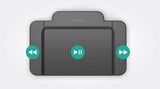 Philips ACC2310 Interruptor de pie USB, diseño con 3 Pedales, conectar y Usar, sin Software, Color Gris Antracita