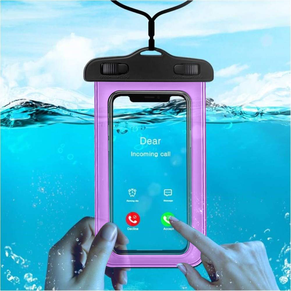 Sovica Funda Impermeable Compatible con Xiaomi Mi A2 Certificado IPX8 Funda acuatica Bolsa Sumergible Waterproof Case (Violeta)