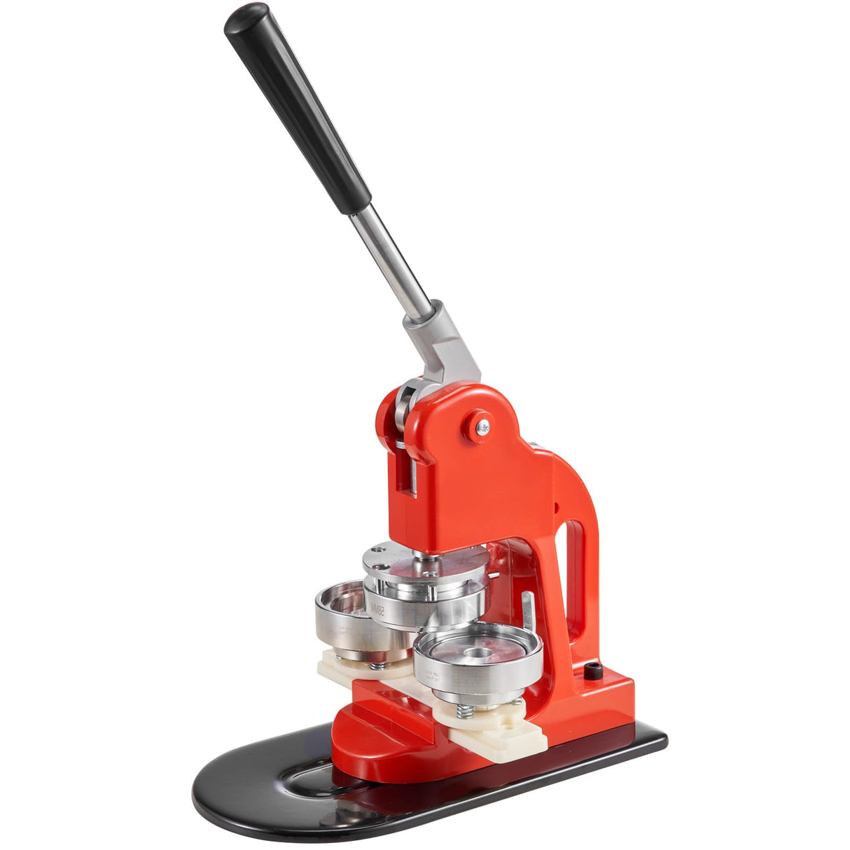 VEVOR Máquina de Prensa de Insignias 58 mm Fabricante de Botones Tamaño de la Base 16 x 29 cm Máquina para Hacer Botones, Cantidad de Botones de 500 pcs, con 1 Paquete de Accesorios para Máquina