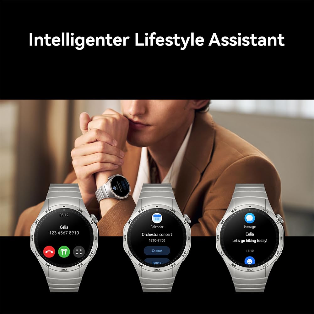 Huawei Watch GT 4 46mm Smartwatch, hasta 2 semanas de batería, iOS & Android, gestión de calorías, Seguimiento Profesional de la Salud, SpO2, GPS, versión española, Verde