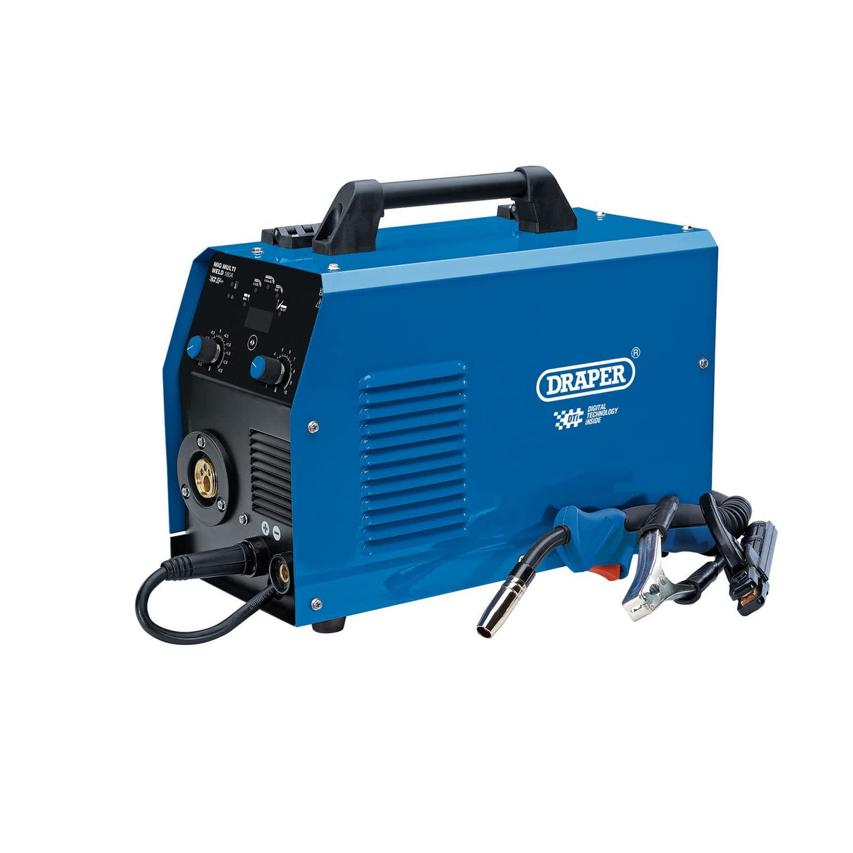 Draper 70047 Gas/Gasless MIG Inverter Multi-soldador DTi, 160A