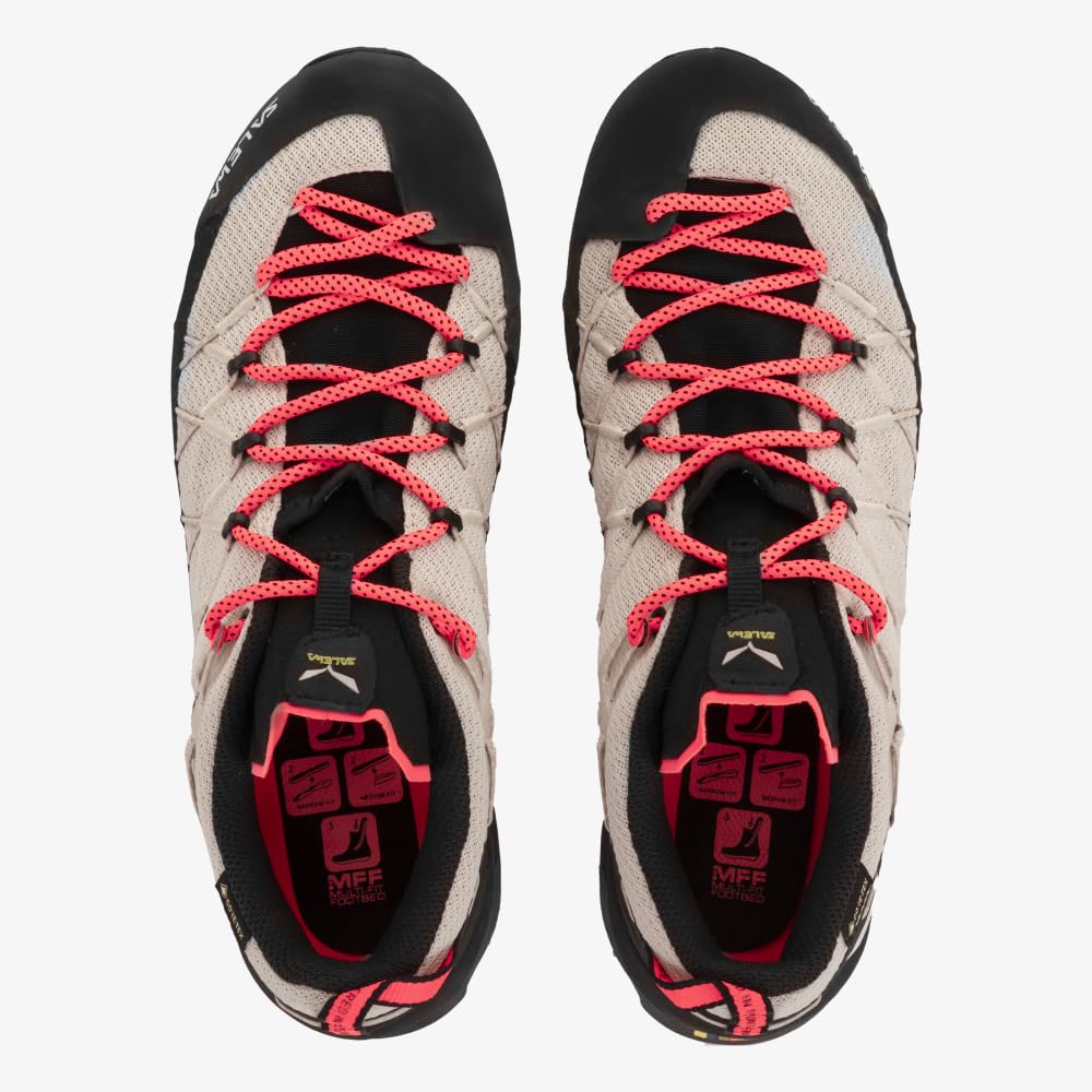 SALEWA Wildfire 2 Gore-Tex Zapatilla Mujer, Multicolor Oatmeal Black, 38 EU