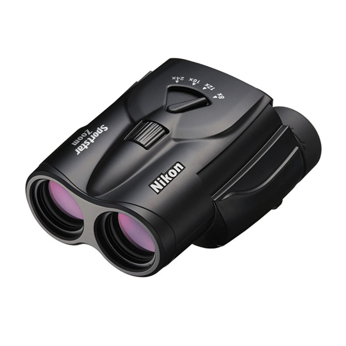 Nikon- Sportstar Zoom 8-24x25 Black Prismáticos, Multicolor, Compact (552918)