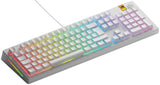 Glorious Gaming GMMK 3 HE: Teclado Respuesta rápida, Hall Effect, sondeo 8K, switches magnéticos y mecánicos MX, Teclado 100% Hot Swap, Juntas modulares, PBT Doble inyección, AZERTY francés - Blanco